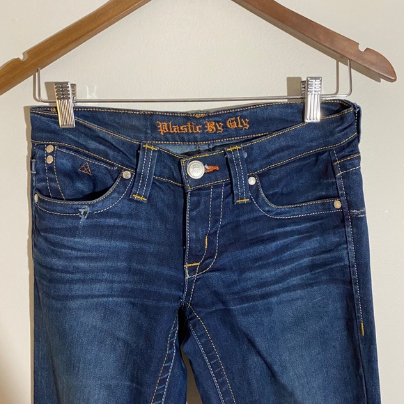 Plastic by Gly made in USA Jeans 26 - Picture 2 of 6